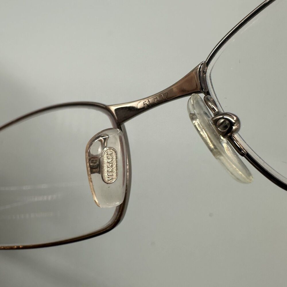 Versace MOD. 1117-B 1013 Eyeglasses Frames Only 51-17 135 Italy With Hard Case - Picture 7 of 11